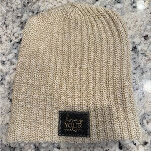 Love Your Melon | Cream Knit Beanie